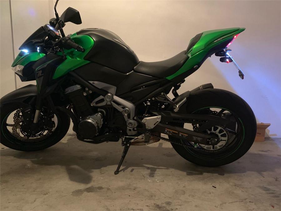 Aluminum Motorcycle Fender Eliminator Led License Plate Holder For Kawasaki Z900