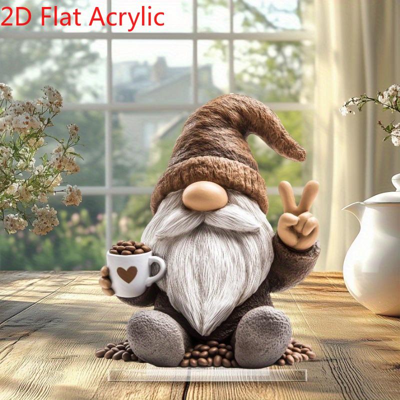 Christmas Halloween Easter Gnome Ornament  2D Xmas Adorable Decor for Home Office Cute Christmas Gift for Kid and Adult Decor