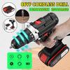 220V AC Cordless Drill 1 Batery Rechargeable 25 88VF +1 Torque With Screwdriver Bit