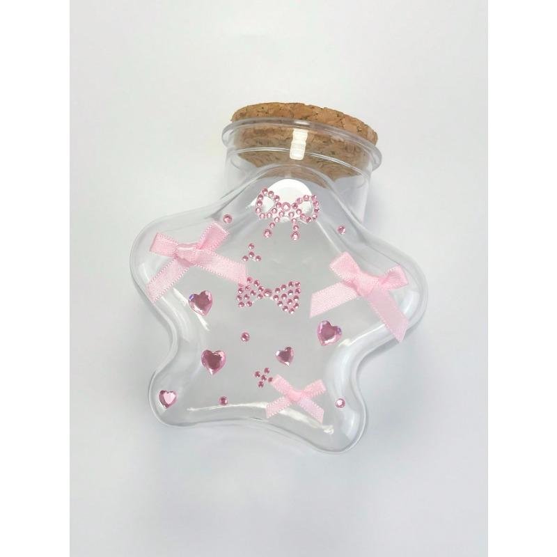 Kawaii 1 pz Pizzo Fiocco Cuore Strass Decalcomania Sticker Viso Decorazione, Adatto Per Feste E Festival