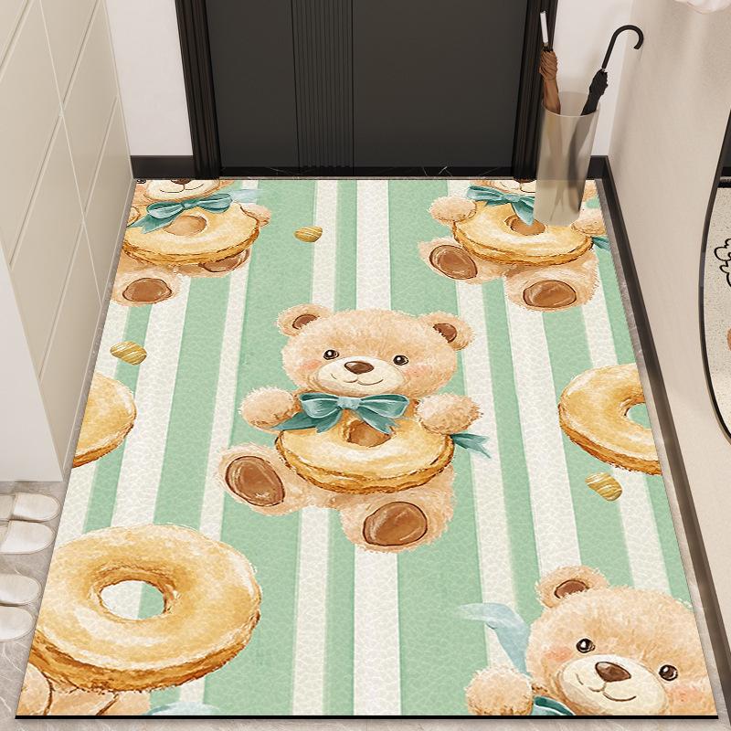 

Вертикальный вариант Коврик для пола входной двери Ковер для гостиной Коврик для двери Входная дверь Новая дверь Грязезащитный и нескользящий Коврик для входной двери Можно резать 40 * 60CM clean