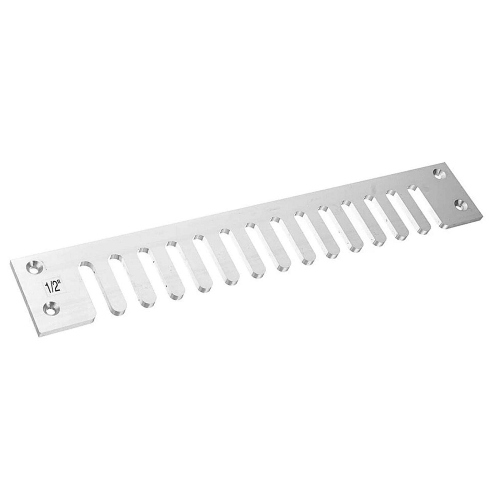 

Multifunction Woodworking Tool Aluminium Practical Semipermeable Tenoner Pitch Dovetail Template Router Template 12