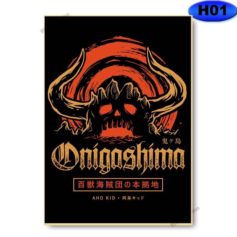 

Винтажные классические плакаты с персонажами аниме, крафт-бумага, Demon Slayer/Haikyuu, плакат, аниме, декор для комнаты, бара, кафе, настенная художественная живопись 30x21cm