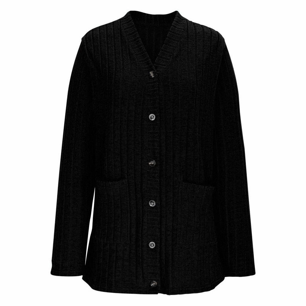 Women's Solid Color Long Sleeved Women's Long Cardigan Jacket