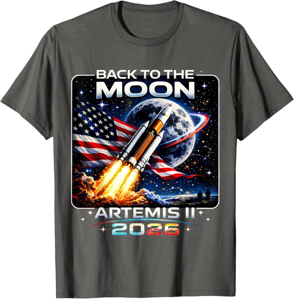 Artemis Launch Back To The Moon Unisexs Summer Cotton Tshirt Comfortable HighQuality Inspired By YK