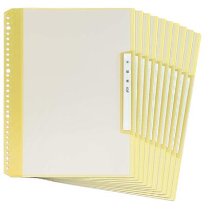 Plus Adı Doldurulabilir Şeffaf 6 x 10 defter Sınıf, Şube, Dosya, Dikey, Cep, A4, Sarı, 84-824