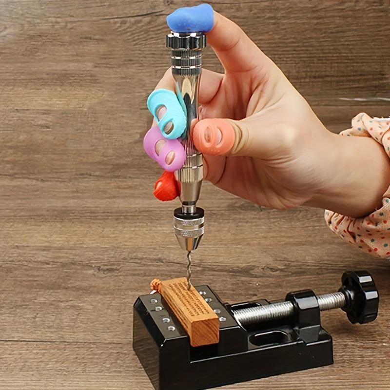 10 Stück Atmungsaktive Silikon-Fingerlinge, Schutz-Fingerlinge für DIY-Basteln, Gitarrenübung und Nähzubehör, Rutschfeste Fingerpolster