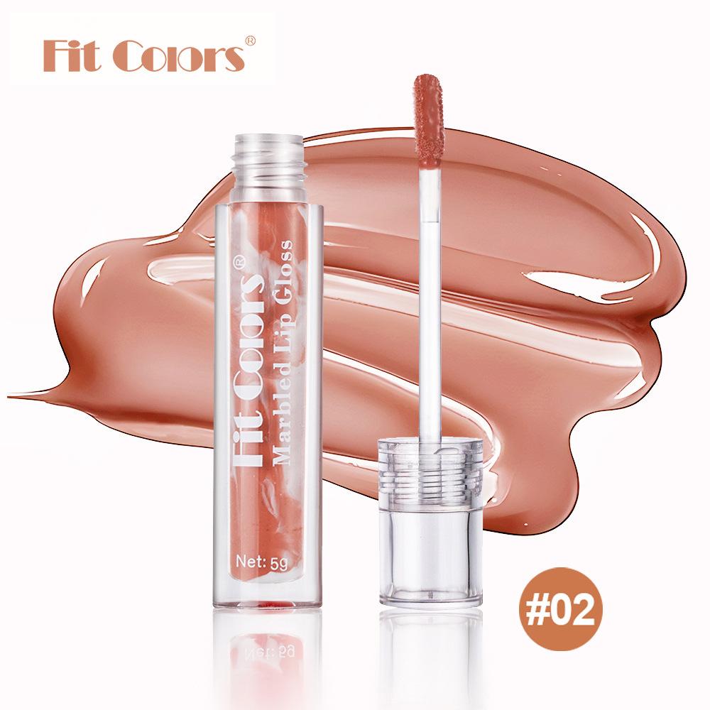 Fit Colors Marble Mirror Mirror Lip Glaze Moisturizing Essence Maintenance Bionic Film Lip Gloss