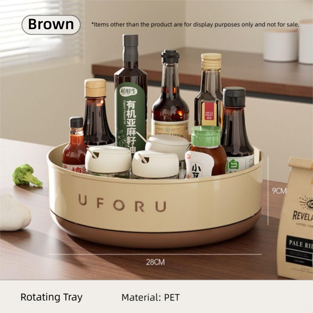

360° Rotating Kitchen Rack Large Capacity Tabletop Organizer Fruit Platter Cosmetic