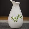 Vintage Green Bamboo Ceramic Baijiu Set