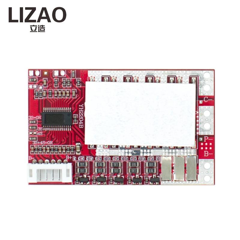 LIZAO 1S-1S 11A BMS Battery Protection Board with Balancing Charging for Power Tool Solar Inverter DIY