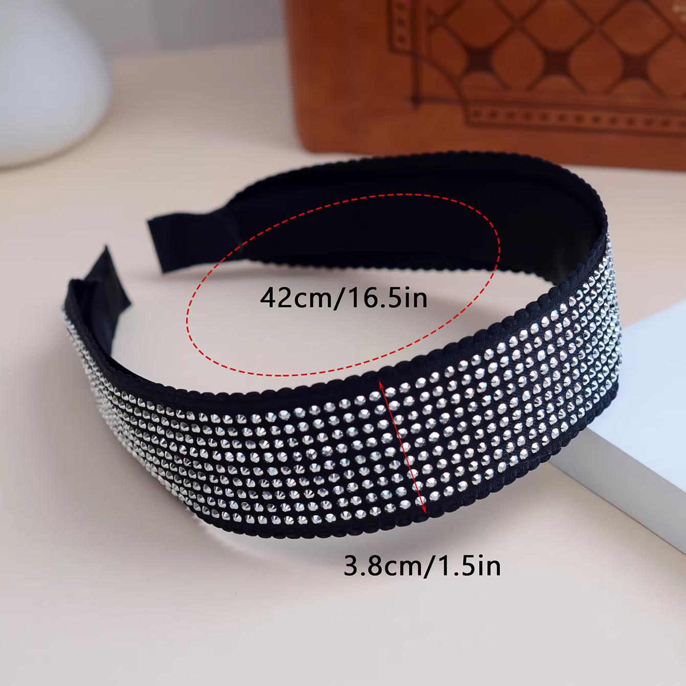 Широкий ободок со стразами для женщин - Стильный дизайн 2026