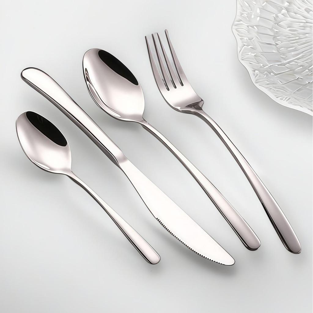 Elegant Stainless Steel Steak Knife and Fork Set - 304 Western Tableware for Hotel