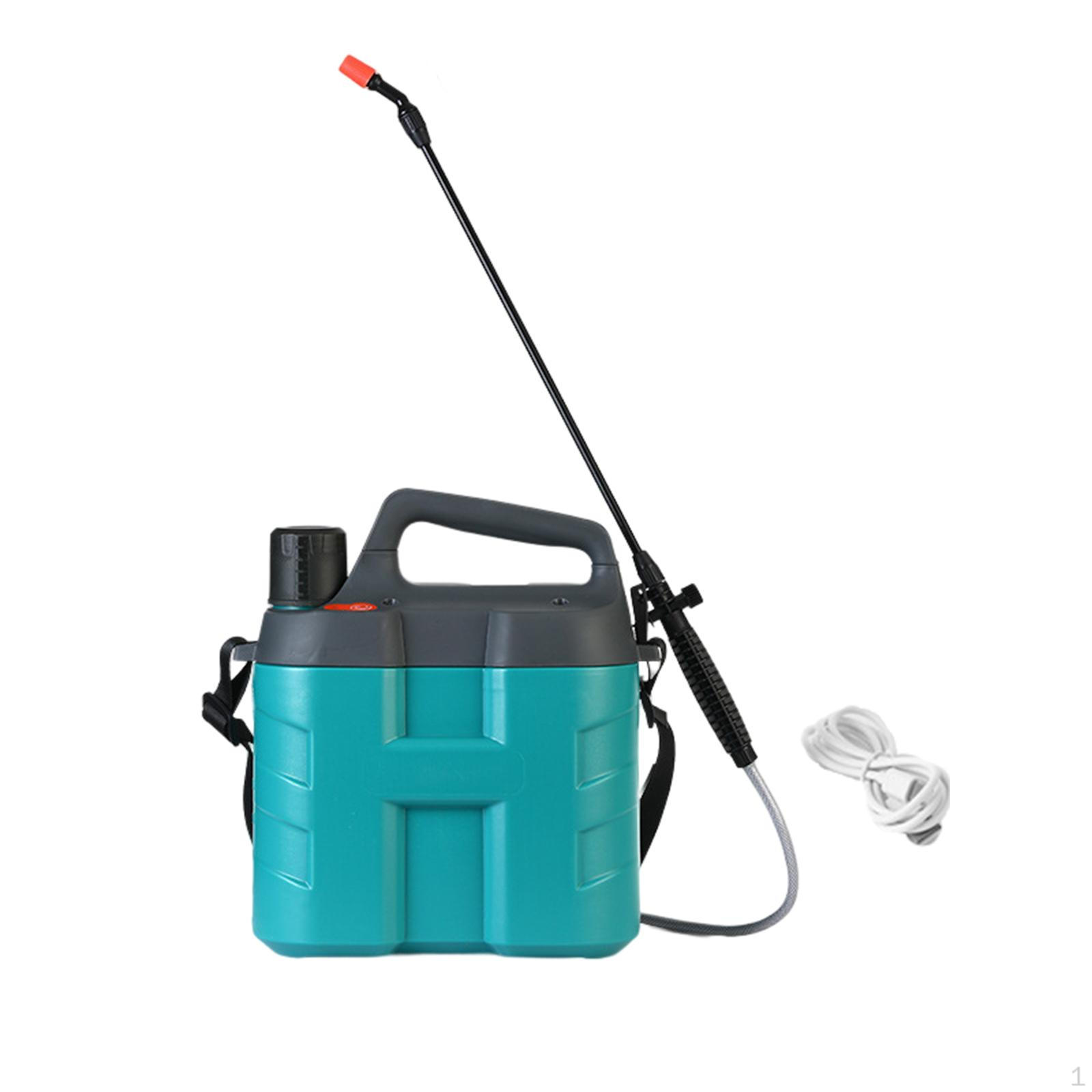 8L Pump Sprayers All Purpose Electric Sprinkler USB Rechargeable Watering Spray Bottle for Yard Blue Red Nozzle