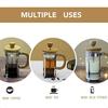 12 Oz French Press Coffee Tea Maker Single Cup Espresso Press Stainless Steel Filter 0.35L High Borosilicate Carafe Durable Bam