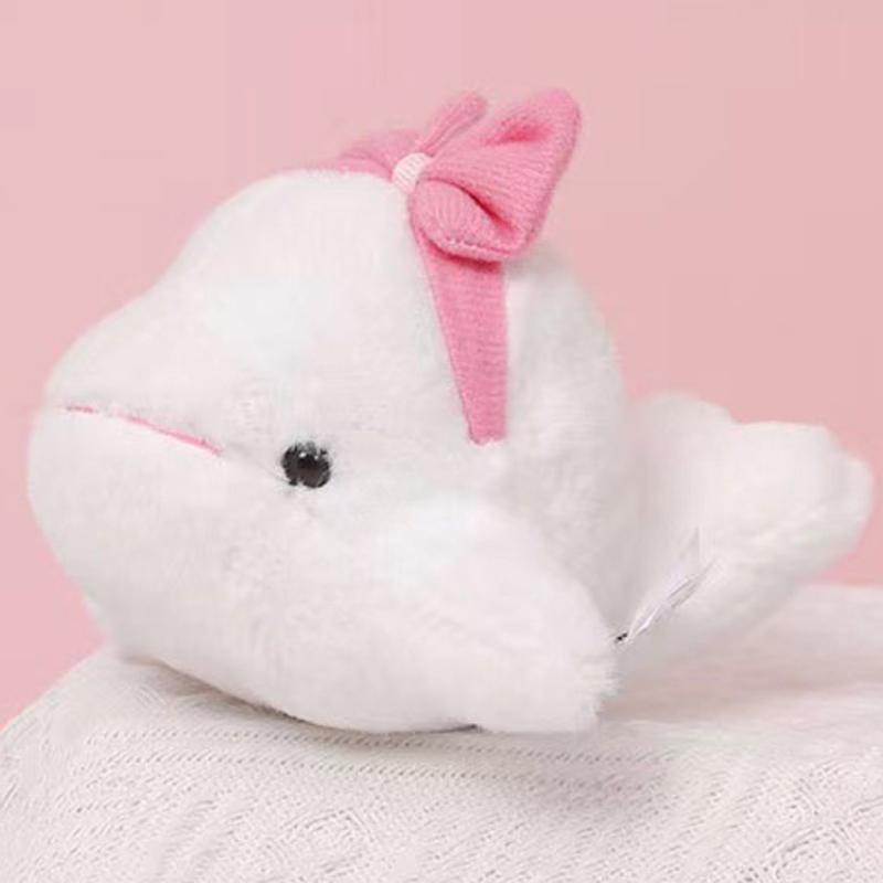 1Pcs Marine Animal Series Plush Toy Pendant Cute Little Dolphin Whale Sea Lion Dolphin Doll Keychain Pendant Bag Pendant