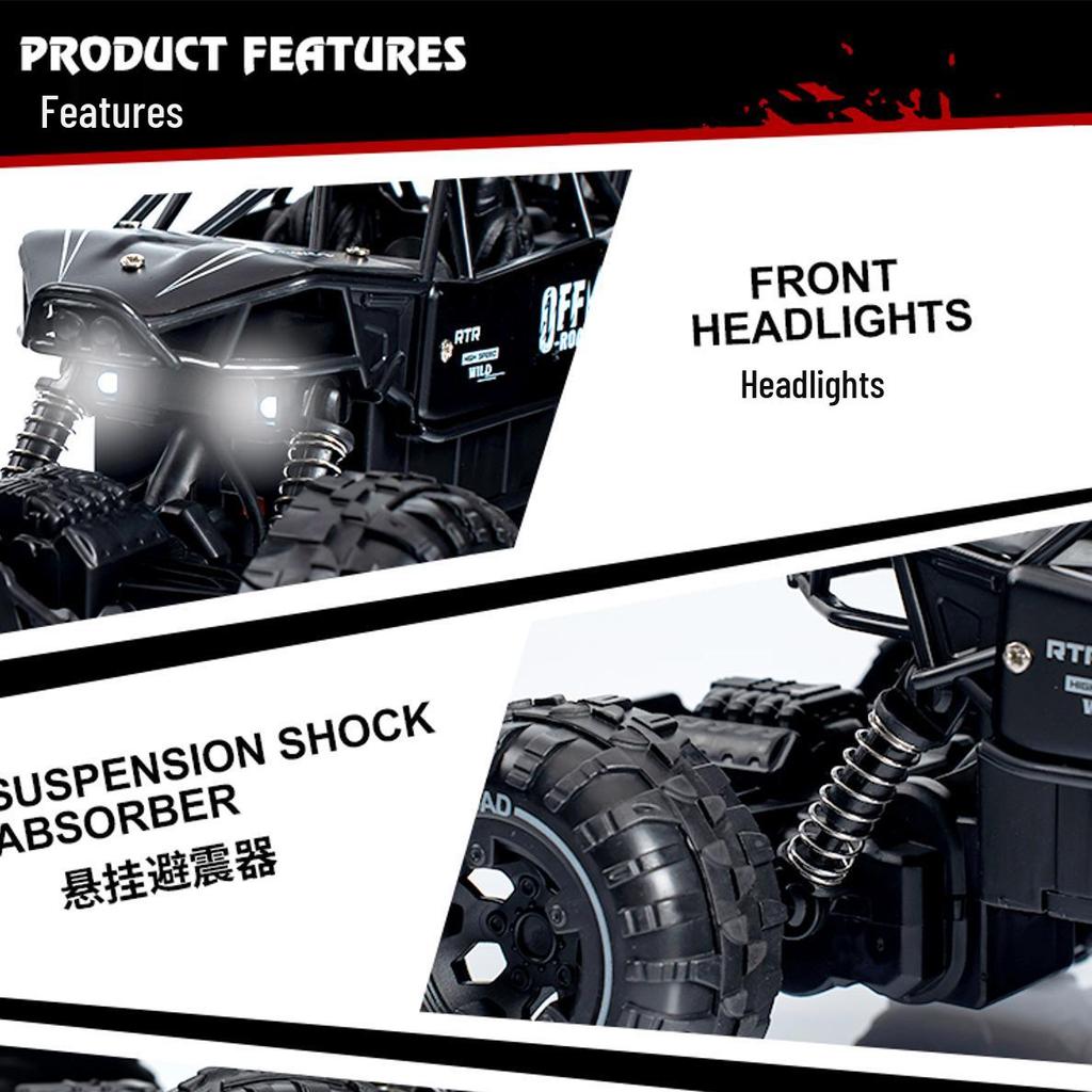 Alloy Off-Road Remote Control Car Toy for Boys Aged 3-6 Years