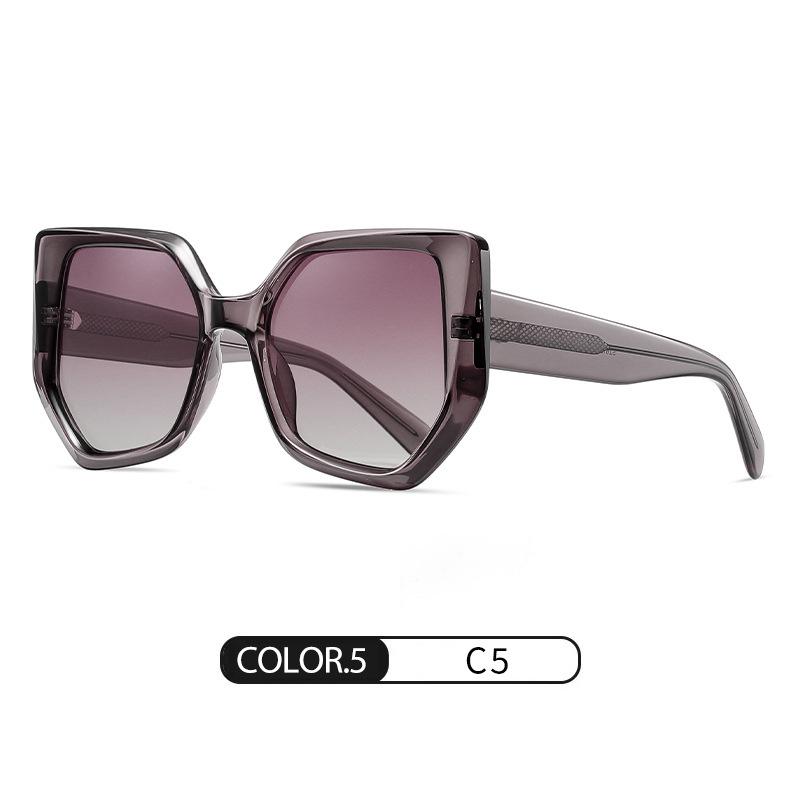 New personalized polarized sunglasses trendy thin face plate sunglasses full frame high-end glasses