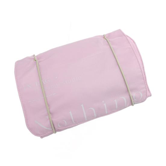 

Сумка для туалетных принадлежностей, складная, сворачивающаяся, косметичка, органайзер для косметики, 4 отделения, большая вместимость, застежка-молния, водонепроницаемый дорожный чехол розовый