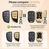 for Chevy GMC Key Fob Cover Accessories-Matte TPU Key Fob Cover with Leather Keychain for Silverado Sierra Tahoe Suburban Equinox Traverse Yukon
