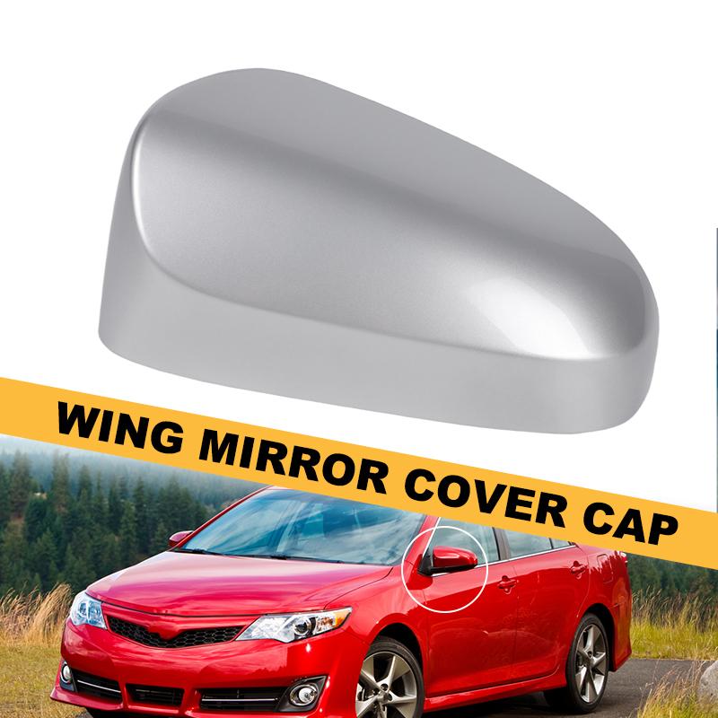 Car Side Wing Rearview Mirror Cover Cap Glossy Black White for Toyota Camry W/O Signal Light 2012 2013 2014 2015 2016 2017 US