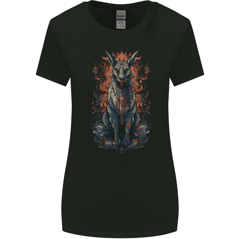 Bastet Egyptian God Fantasy Womens Wider Cut T-shirt