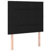 VidaXL Headboard Bedroom Furniture Bed Accessories Single Bed Heads Interior Bed Frame Heads Black 80x5x118/128 3116308