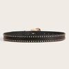 Pin Buckle Belt for Pants Rivet Studded Leopard Pattern Belt Subcultures Sweater Belt 2000s Hot Girl Belt Waist Accessory
