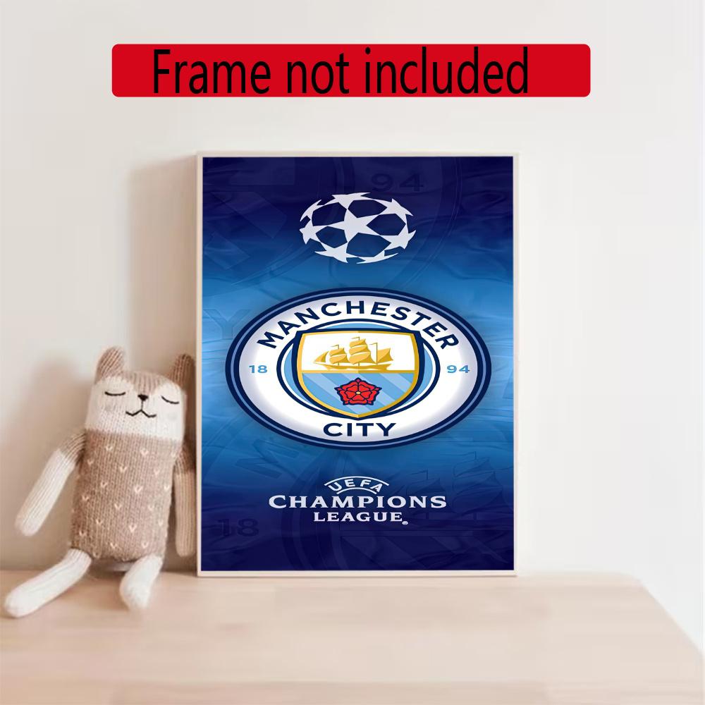 Manchester City 5D Diy Diamond Painting Round Diamond Diy Frameless Holiday Artwork Suitable For Home Office Wall Decoration
