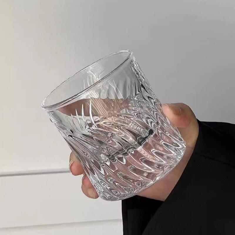 Thick-Bottom Crystal Whiskey Glasses