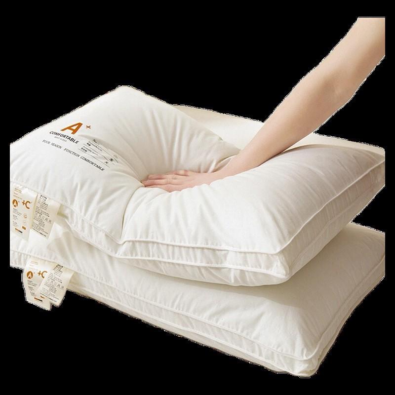 100% Cotton Pillow Core Set Students Dormitory Adult Home Hotel Sleep Support Neck Care