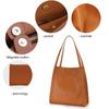 Aidrani Fashion Genuine Leather Women's Bag Large Capacity Solid Color Cowhide Vertical Handbag Single Shoulder Underarm Bag