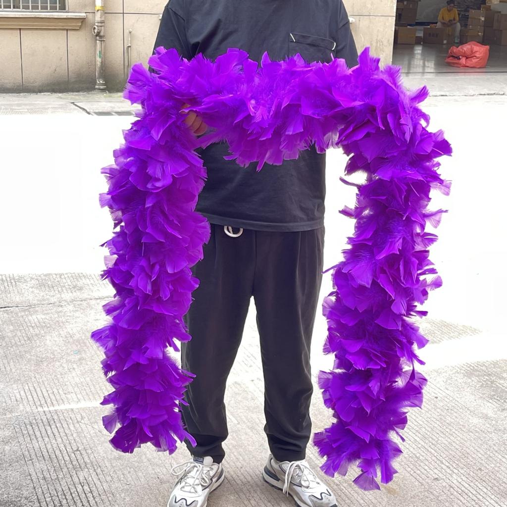 DIY 2 Yards Fluffy  Turkey Marabou Feathers Boa 200Grams White Feather for Crafts Wedding Party Christmas Decoration Plumes Shawl