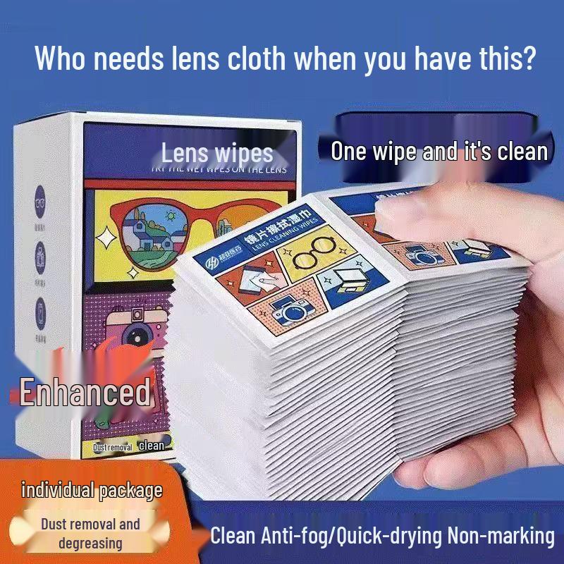 Disposable Cleaning Wipes for Glasses, Phones, and Screens