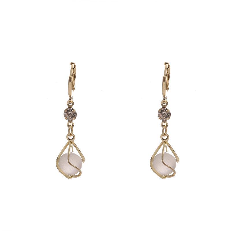 Cercei cu pandantiv lacrimă cu ac din argint S925 - Eleganți, la modă, design coreean 2022 pentru femei