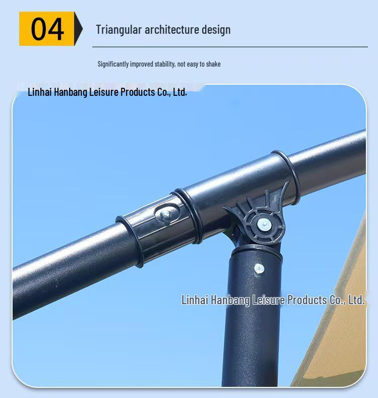 Waterproof Outdoor Sunshade Banana Umbrella for Patio, Garden, Hotel, or Beach