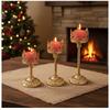 3 Piece Gold Hollow Crown Candle Holder European Style Iron Electroplated Finish For Living Room Dining Wedding Party Decor