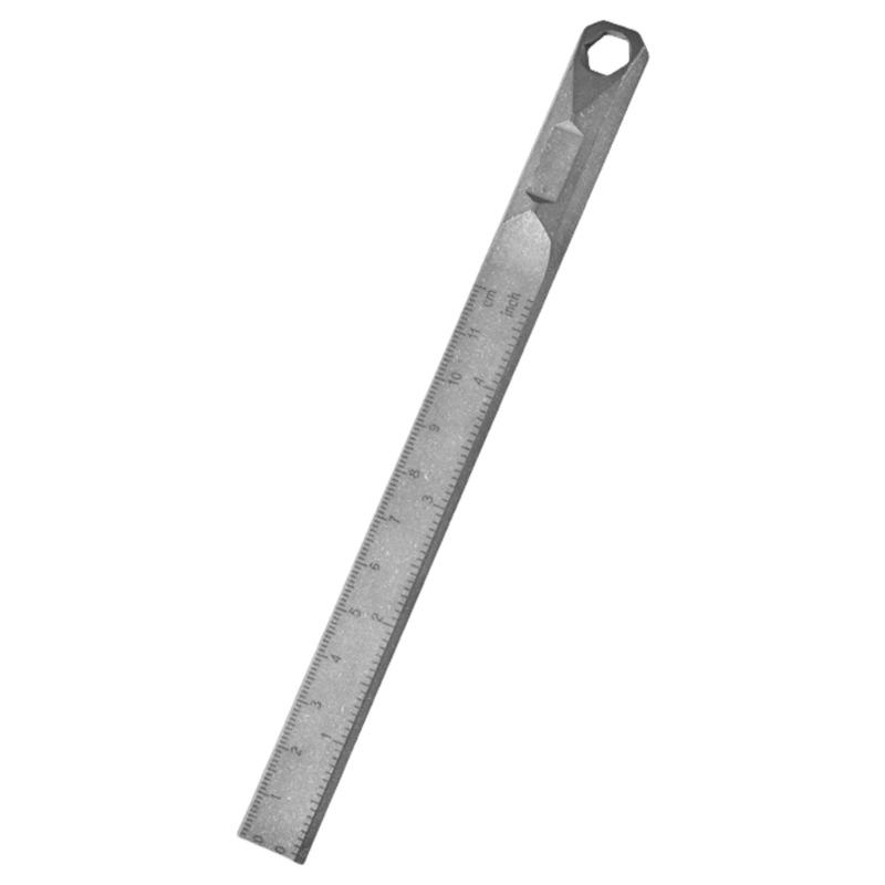 

Lightweight Hexagonal Wrench Ruler Tool Straightedge Perfect for Camping Crafting Accurate Measurements and Portability