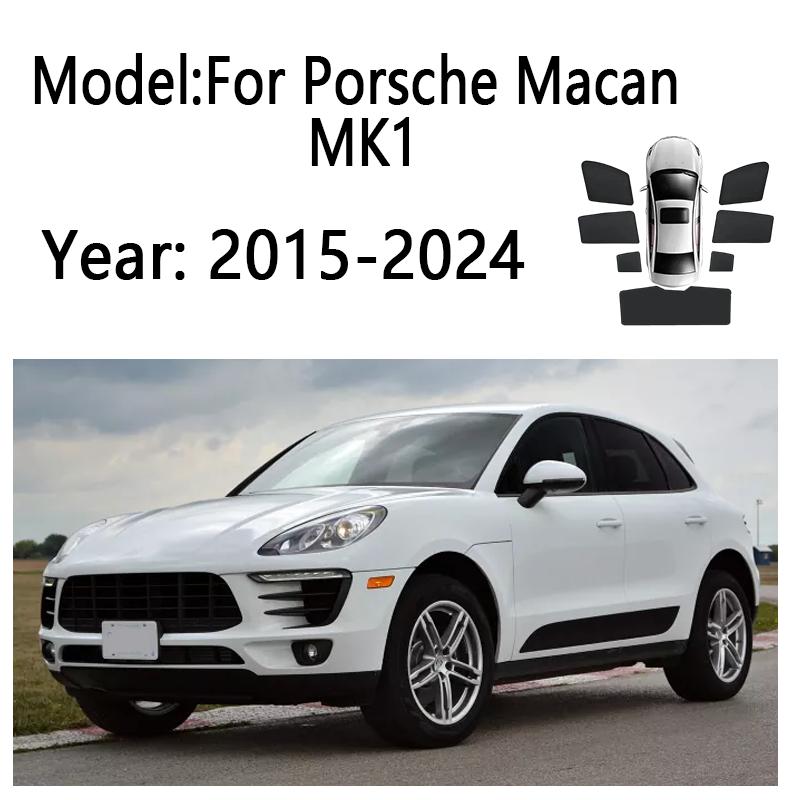 Sun Shades For Porsche Macan MK1 2015 2016-2024 Sunshades Magnetic Heat insulation Curtains Privacy Window Visor Accessories