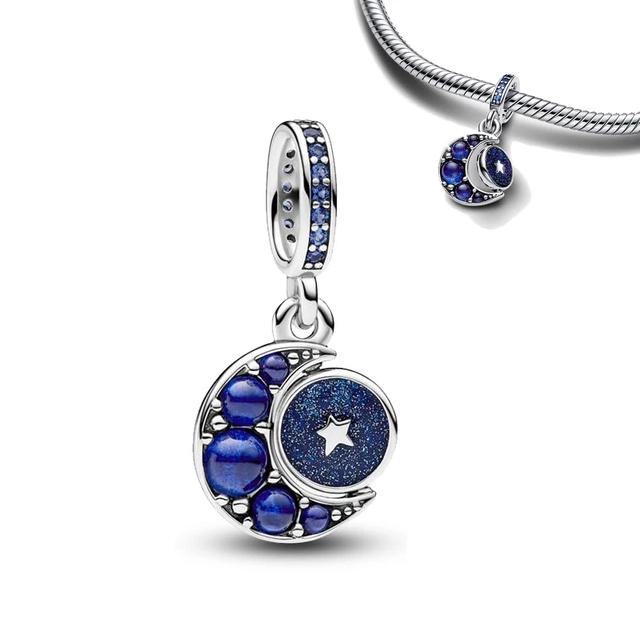 New Moon & Star Series Luck Twinkle Sun Dangle Charms For Originalcharms Bracelet Trinket Copper Charm Women Diy Jewelry