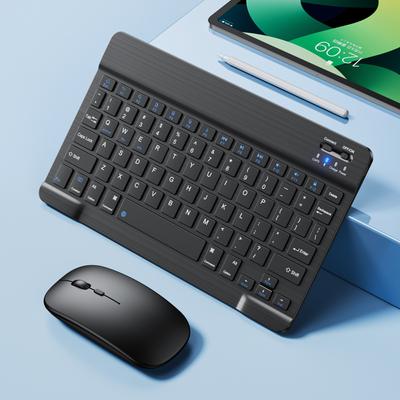 Tastiera wireless per iPad Tastiera e mouse Bluetooth Mini tastiera Tastiera Android per tablet Ipad Pro 12