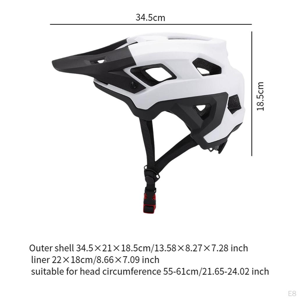 Adult Bike Helmet Cyclist Fits 55cm-61cm Adjustable Size Outdoor Men Women Biker Mountain