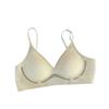 Seamless U-Shaped Backless Bra: Elegant, Padded, Strapless Vest for Small Chests
