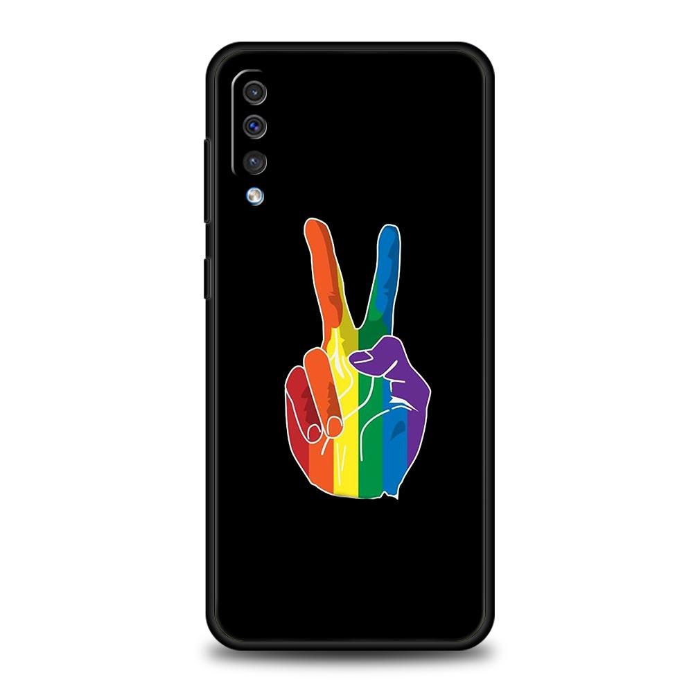 Gay Lesbian Rainbow Pride Phone Case for Samsung Galaxy A56 A36 A26 A16 A34 A24 A42 A22 A20 A12 A40 A30 A10 Soft TPU Cover Shell