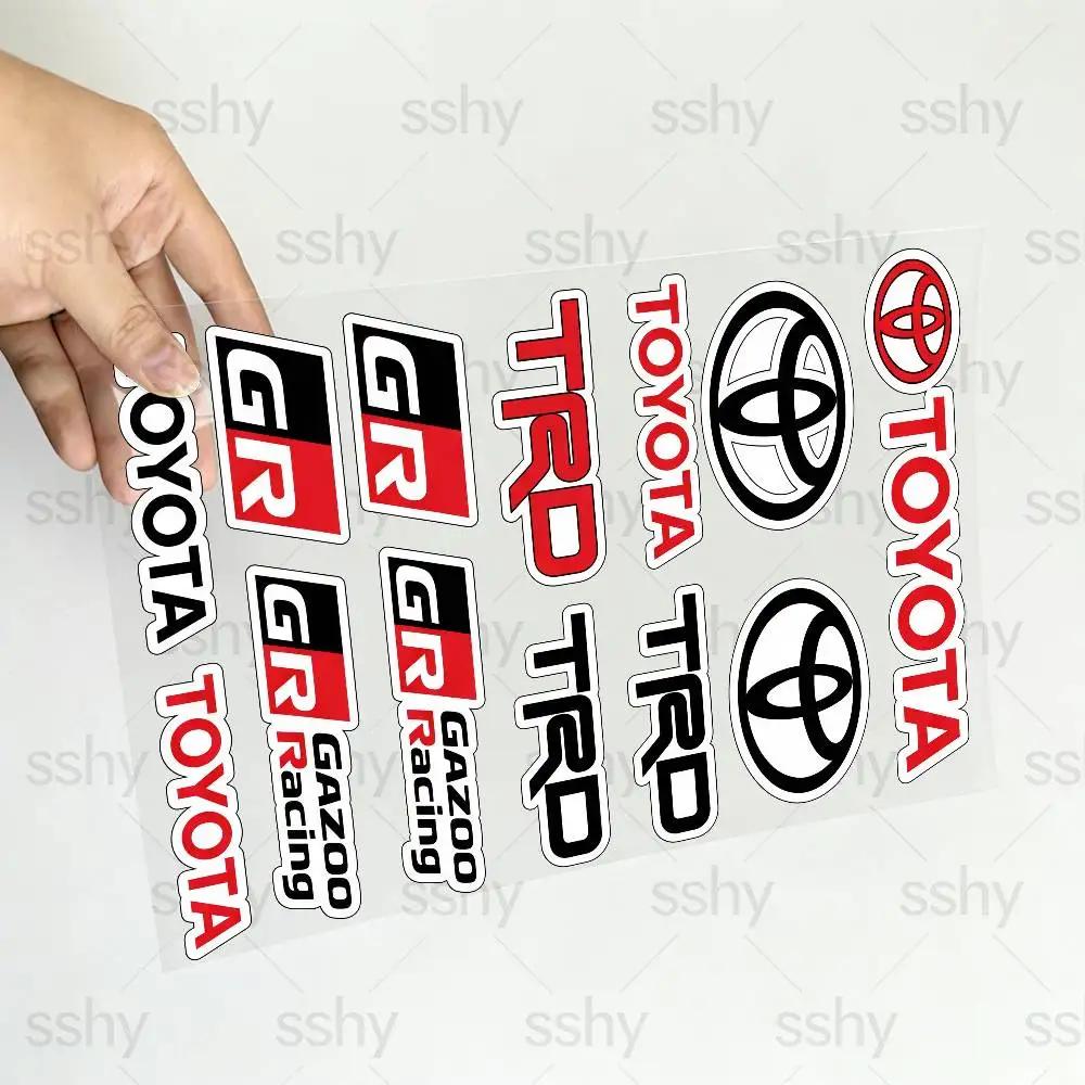FOR TOYOTA TRO GR Waterproof Reflective Scratch Cover Sticker Universal Decor Decal For Car Motorcycle Helmet Refrigerator