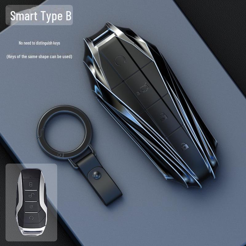 BYD Bilnøkkeldeksel for Dolphin, Song Plus, Han EV, Qin DMI, Yuan Pro, Tang DMP, Frigate 07, Seal OG-modeller.