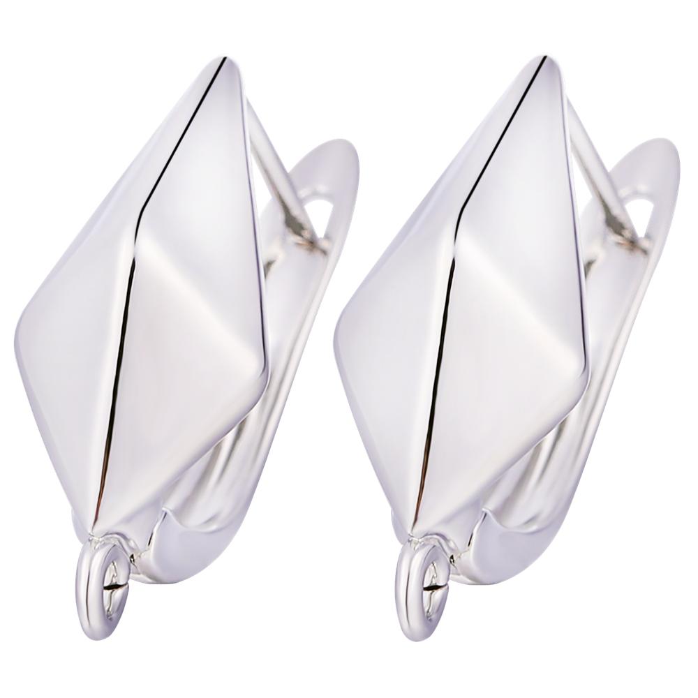 Juya Women Earrings Accessories 4 8Pcs/Lot Gold Silver Plated Shvenzy Ear Wire Fixture Fastener Bale DIY Earring Hooks Clasp