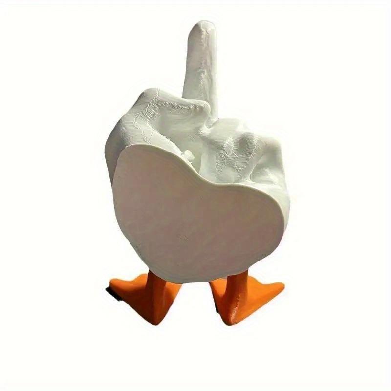1pc, Duck You" Resin Statue - Modern Home Decor, Perfect for Valentine's, Easter Day Gift.