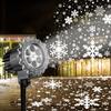 Halloween Projector Light Rotating Snow Falling Projector Lamp Waterproof Easy Installation Indoor Outdoor Holiday Night Light Projector
