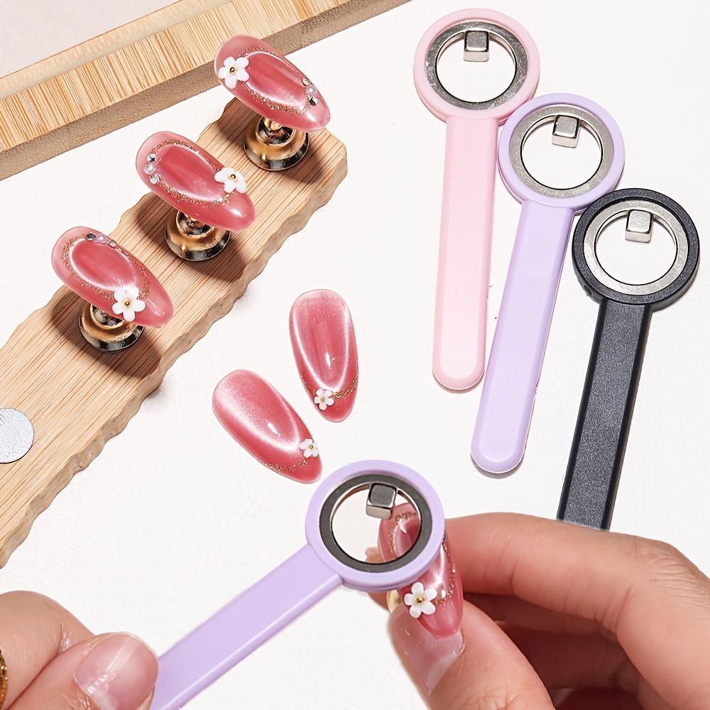 Ferramenta de Nail Art Anel Ímã Olho de Gato, Ferramenta de Manicure Olho de Gato Oca, Ímã Forte Halo Perfeito